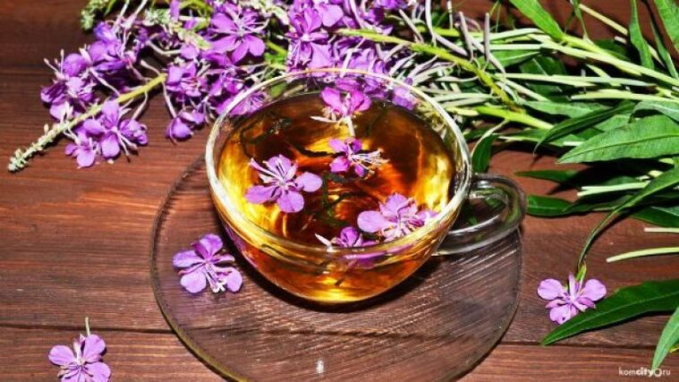 Decoction of fireweed leaves and flowers for the treatment of male diseases