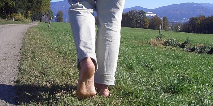 walk barefoot to increase potency